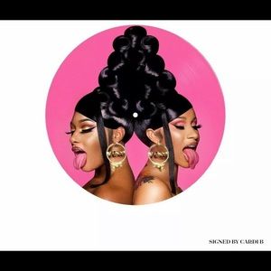 Cardi B Megan Thee Stallion WAP Signed Picture Dis